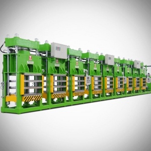 máquina de prensado en caliente de fibra de carbono