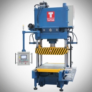 máquina de prensado en caliente de fibra de carbono